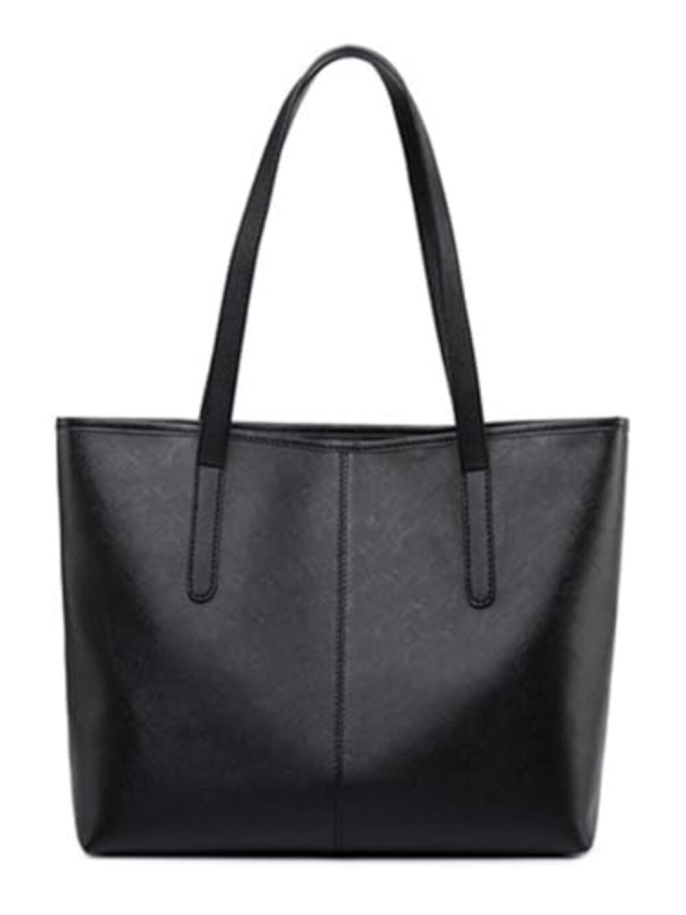 FITDON Women's Faux Leather Tote Bag with Zip Top Handle Shoulder Bag